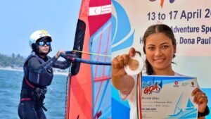 A girl from Assam’s achievement in the National Sailing Championship; Nishamani Bora wins the silver medal in Goa