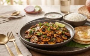 Mushroom Ghee Roast: A Restaurant-Style Delight at Home